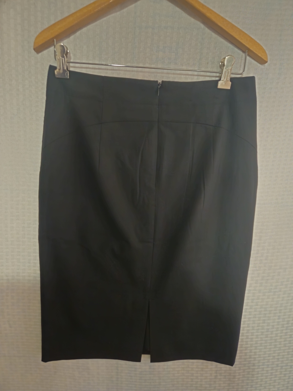 Banana Republic Black Wool Blend Straight Pencil Skirt Women's Size 6 - Picture 2 of 7